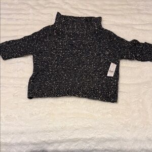 New York & Company Black Speckled Turtleneck Sweater